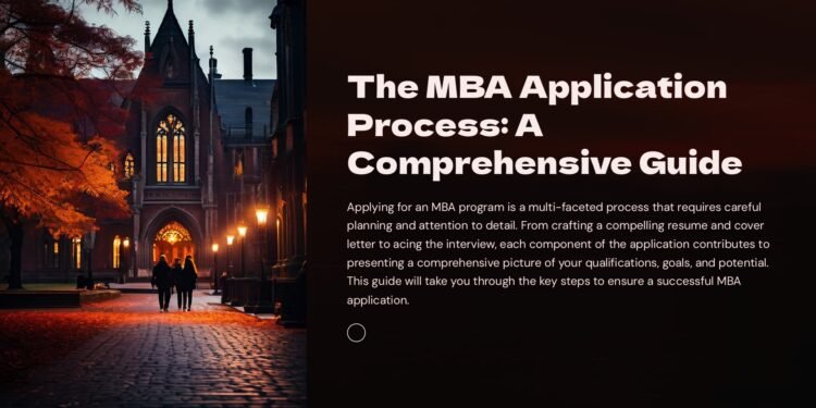 The MBA Application Process: A Comprehensive Guide PDF