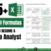 EXCEL Formulas To Become A Data Analyst - Connect 4 Techs Excel Formulas to Become a Data Analyst PDF