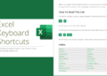 Excel Keyboard Shortcuts for Window Users (PDF)
