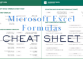 Microsoft Excel Formulas Cheat Sheet PDF