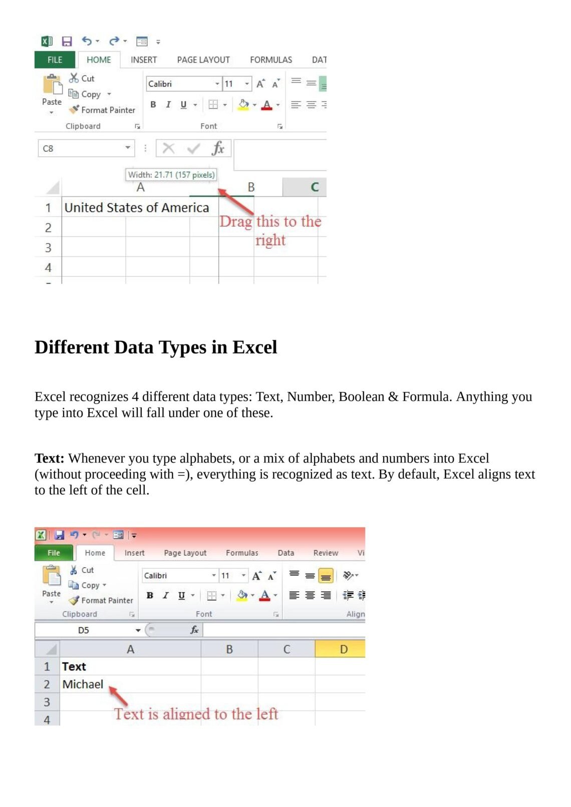 Microsoft Excel and Business Data Analysis PDF - Connect 4 Techs