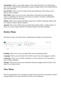 Microsoft Excel and Business Data Analysis PDF - Connect 4 Techs
