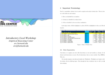 Master Excel- Introductory Excel Workshop