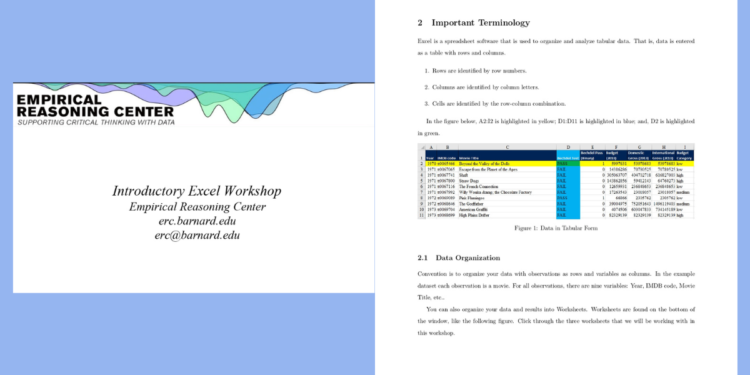 Master Excel- Introductory Excel Workshop