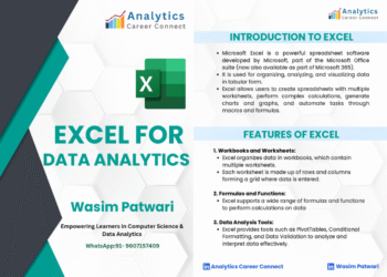 Excel guide for data analytics learners