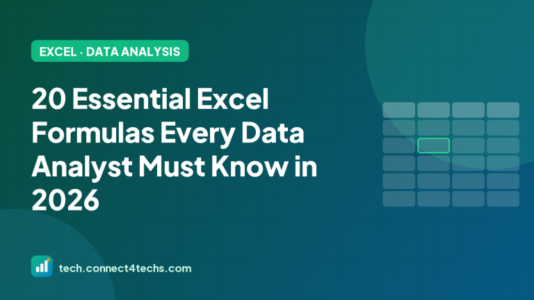 20 Essential Excel Formulas Every Data Analyst Must Know in 2026
